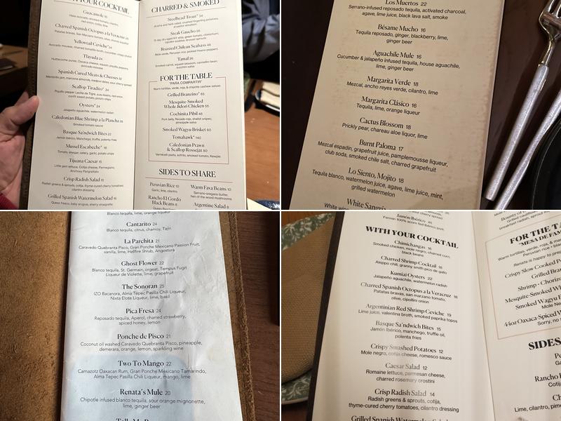 Renata's Hearth Menu