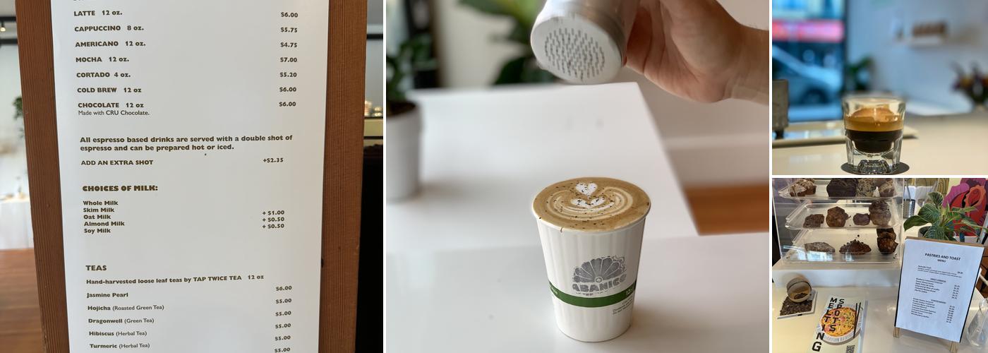 Abanico Coffee Roasters Menu