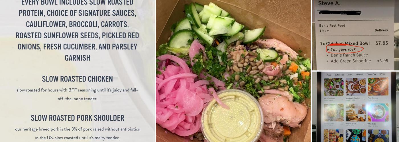 Ben's Fast Food Menu