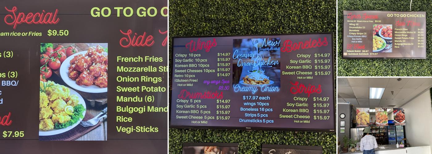 Go to Go Chicken Menu