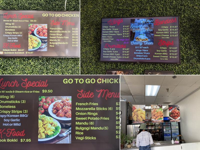 Go to Go Chicken Menu