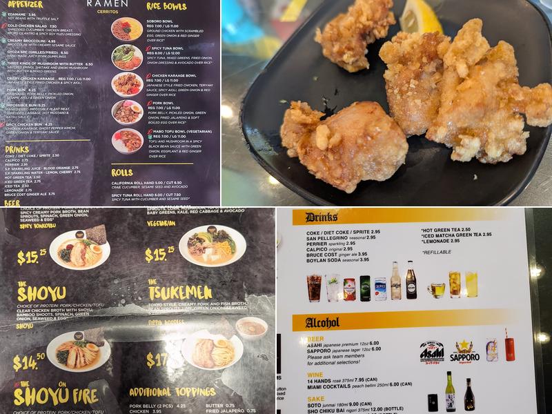 Silverlake Ramen Menu