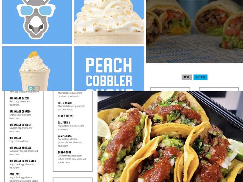 Blue Burro - Pico Rivera Menu