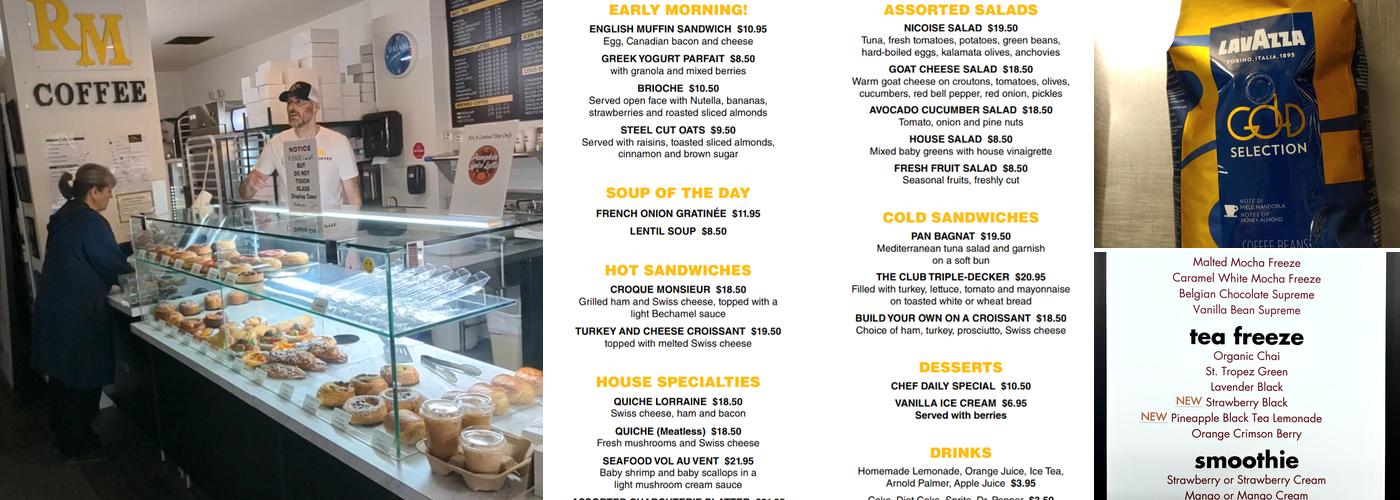 RM Coffee Menu