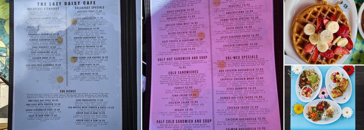 Lazy Daisy - Westwood Menu