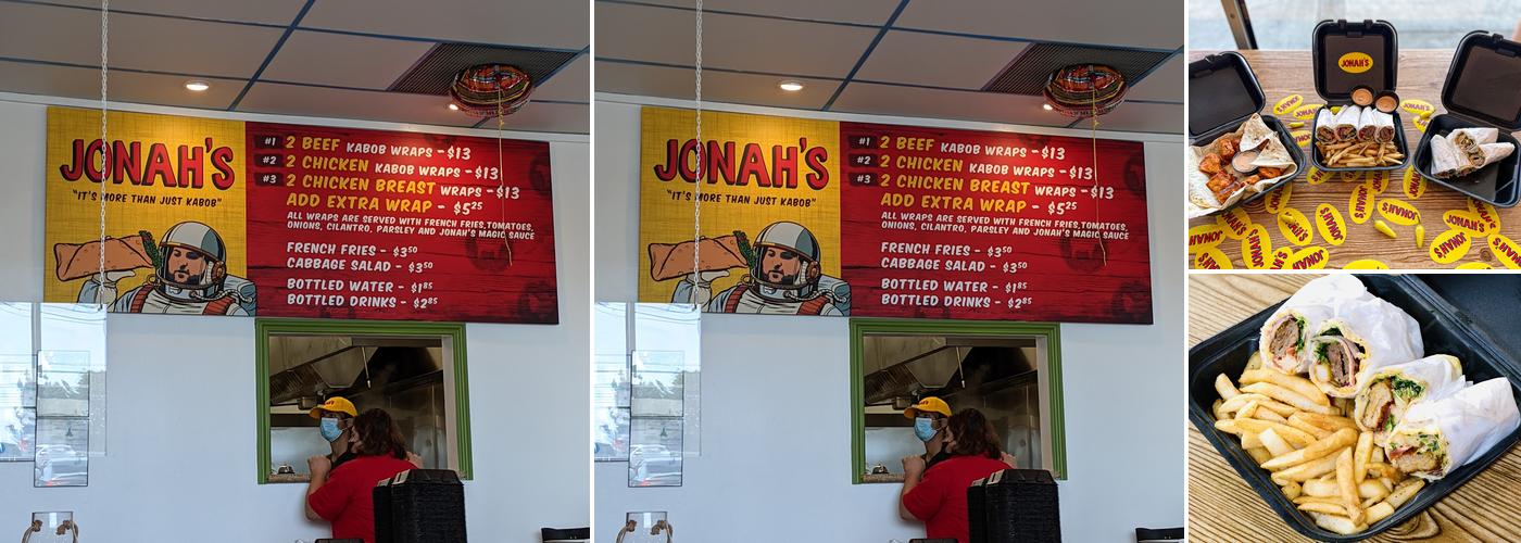 Jonah's Kabob Menu