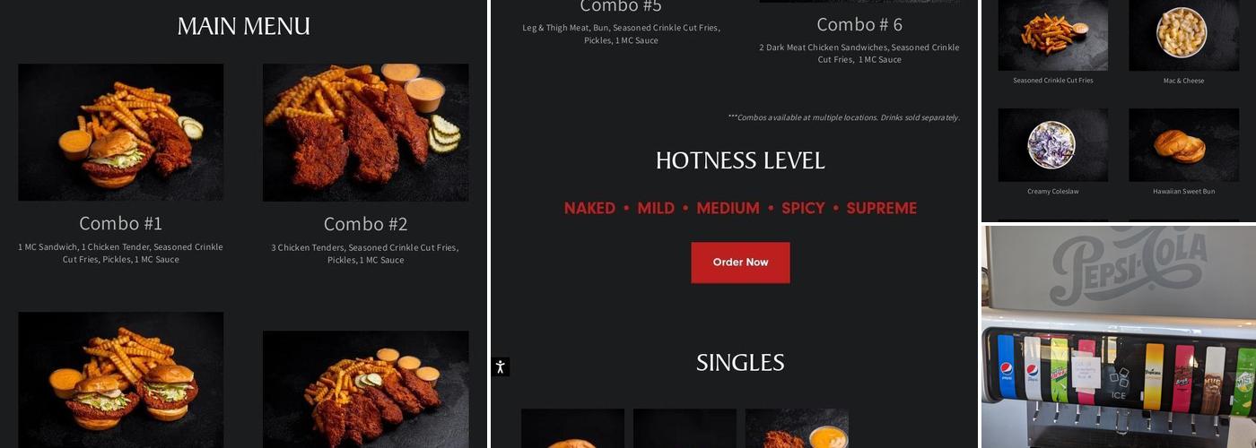 Main Chick Hot Chicken Menu