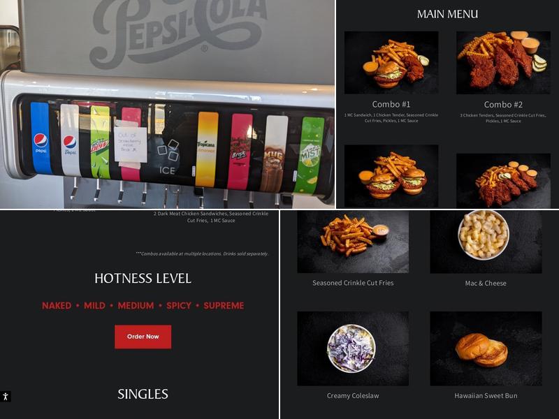 Main Chick Hot Chicken Menu