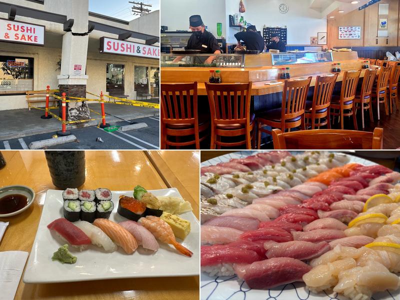 Kanpachi sushi and sake