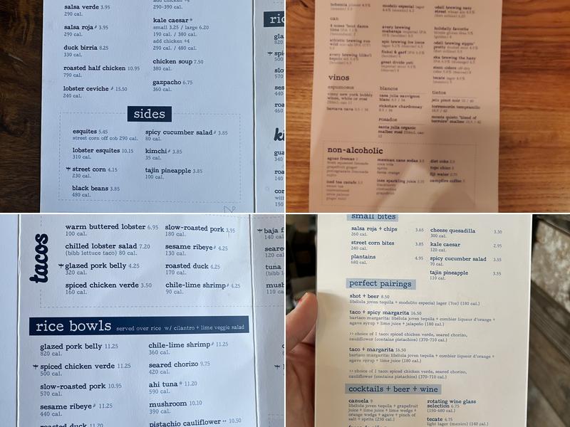 bartaco Menu