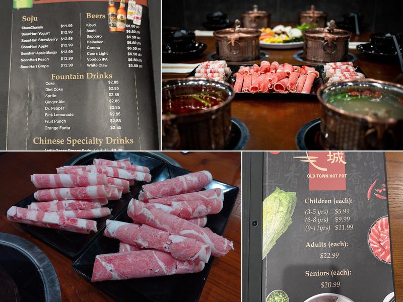 Old Town Hot Pot Menu
