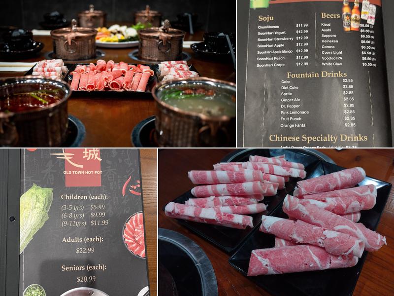 Old Town Hot Pot Menu