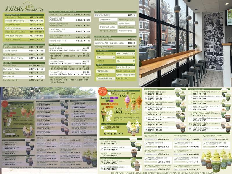 Matcha Cafe Maiko Menu
