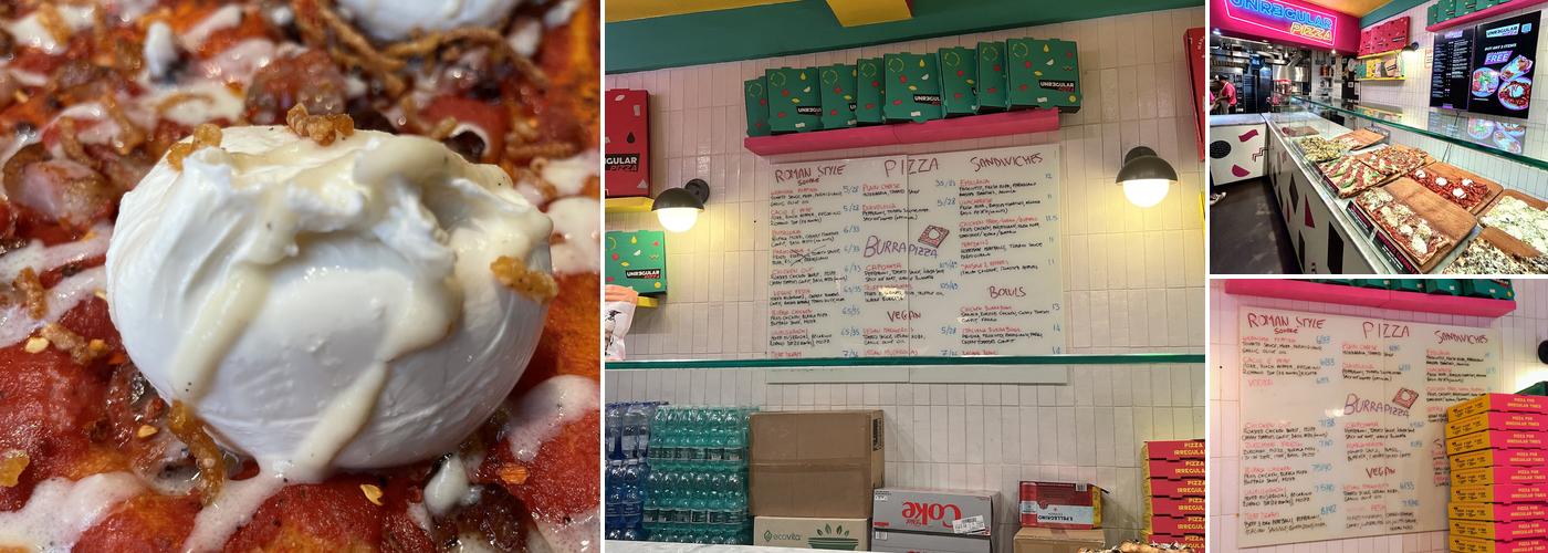 Unregular Pizza Menu