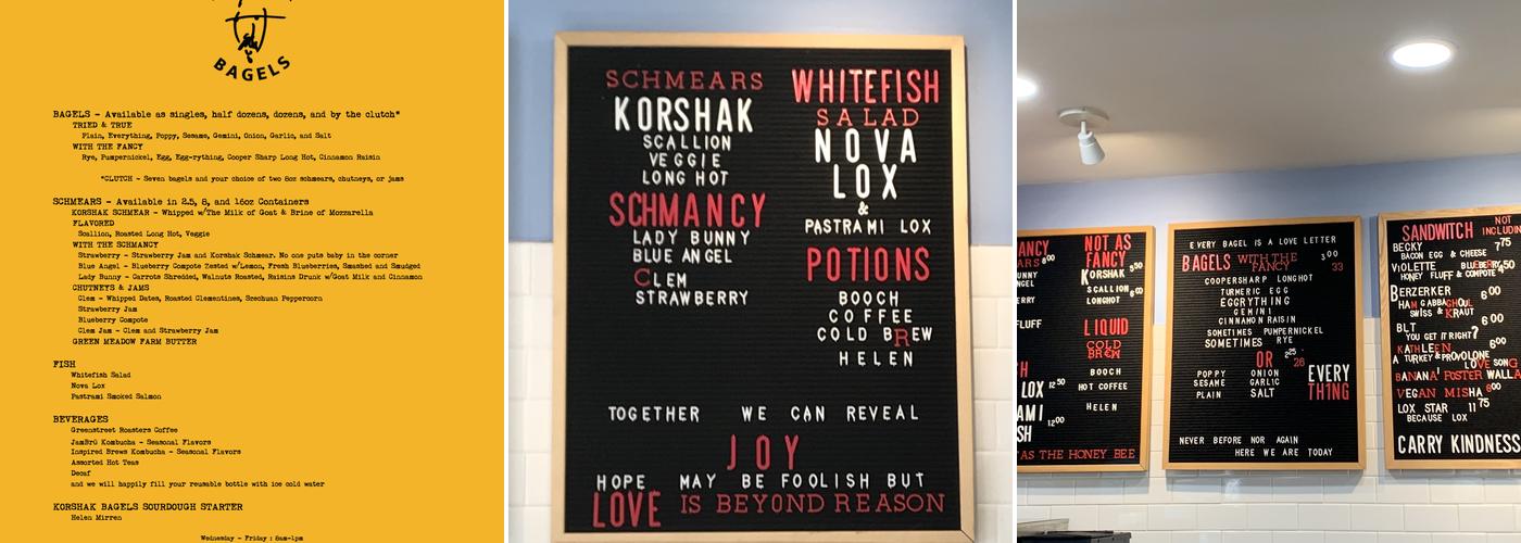 Slice & Schmear Menu