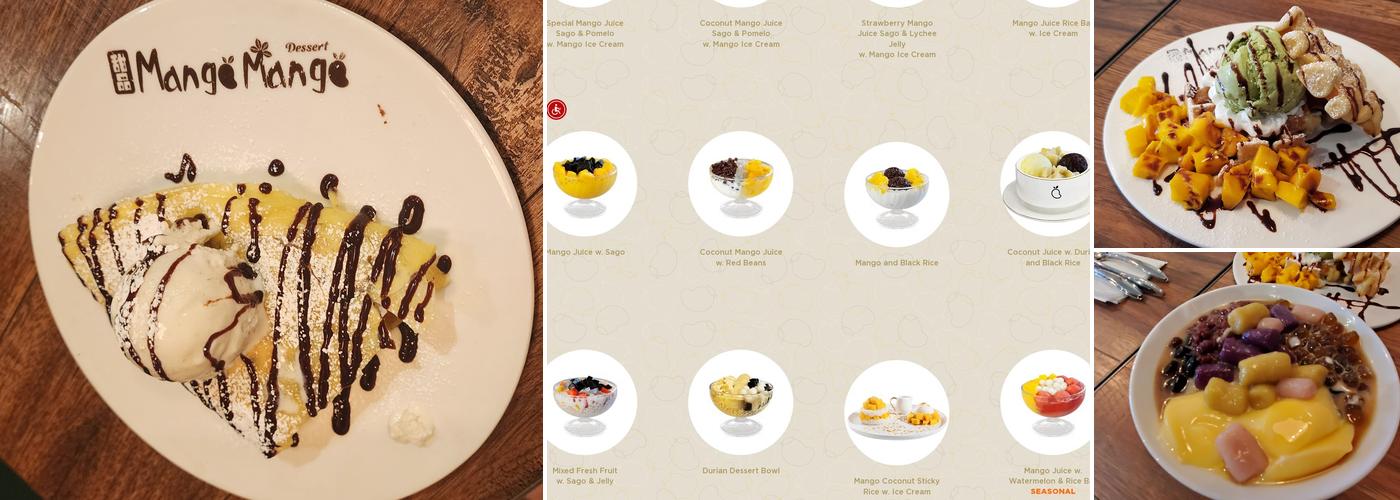 Mango Mango Dessert Menu