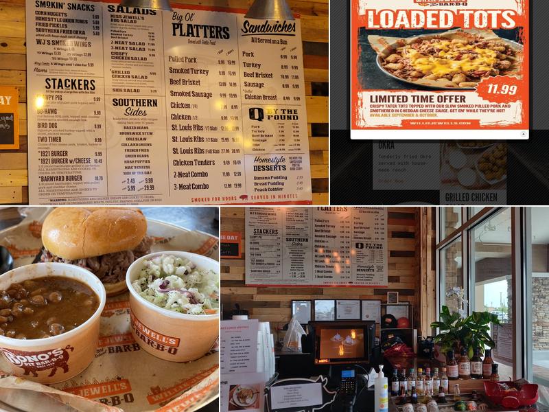 Willie Jewell's Old School Bar-B-Q Menu