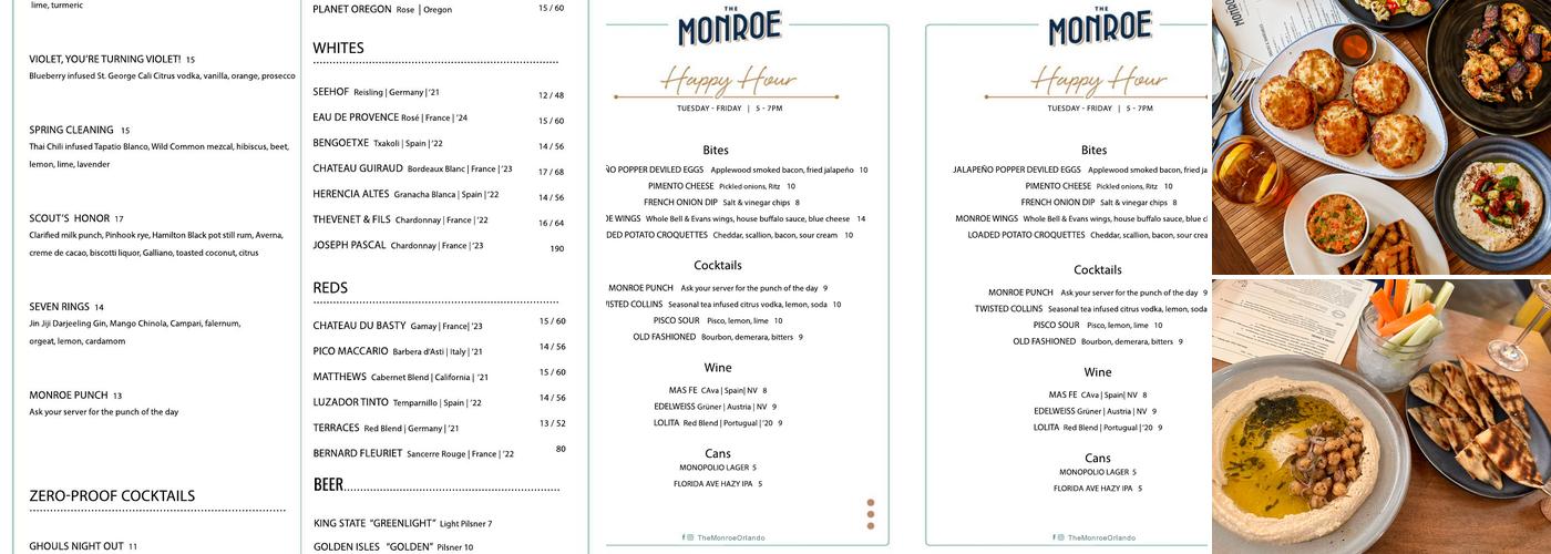 The Monroe Menu