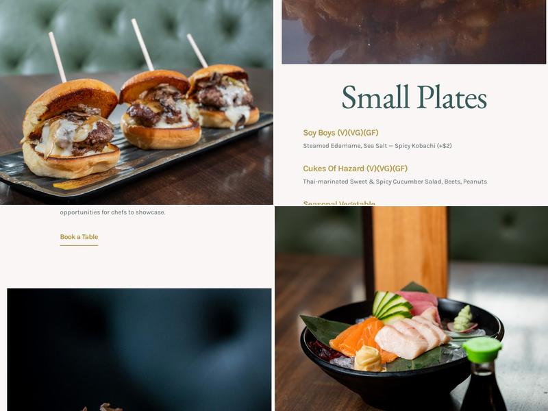 Thrive Cocktail Lounge & Eatery Menu