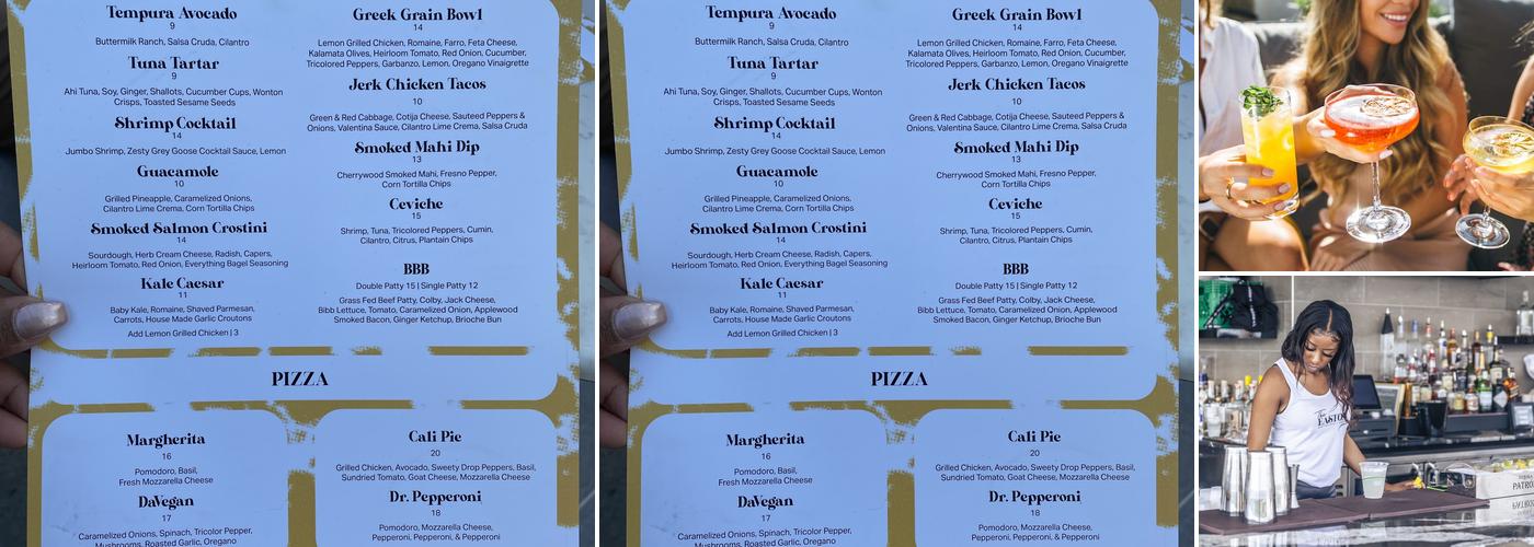 The Easton Rooftop Pool & Lounge Menu