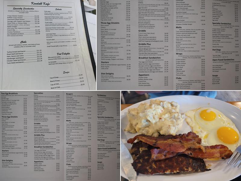 Kendall Kafe Menu