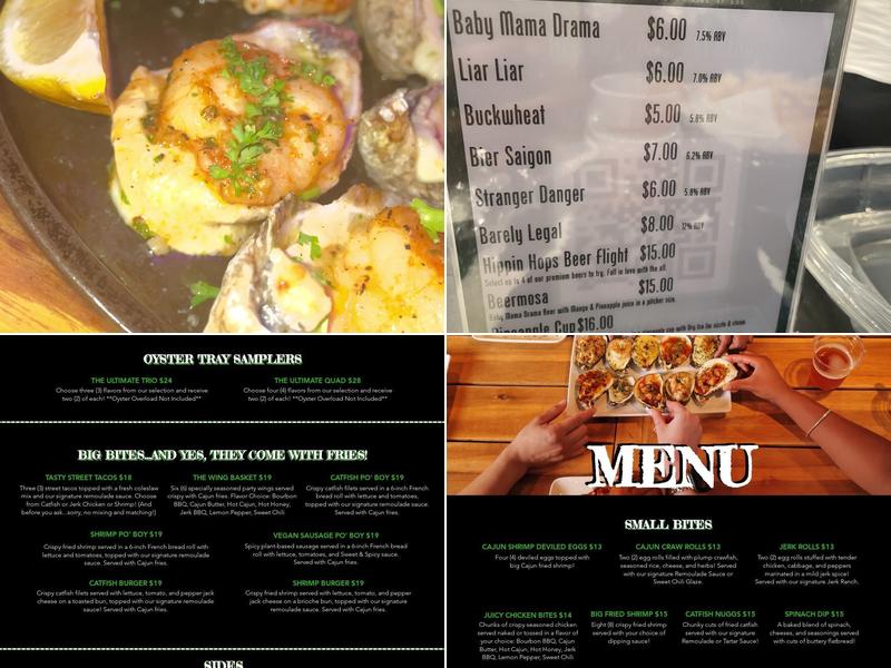 Hippin Hops Brewpub & Oyster Bar Menu