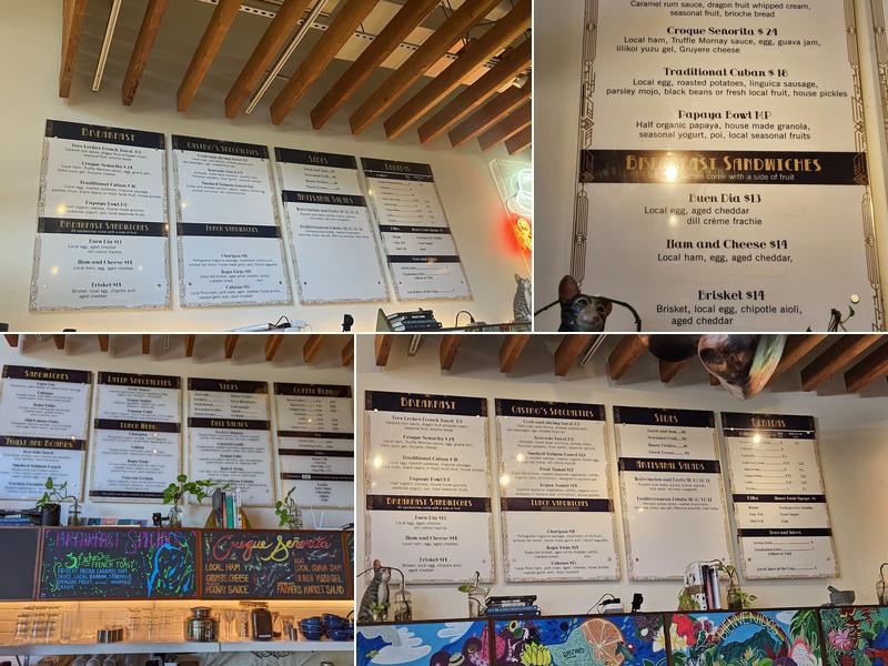 Castro's Menu