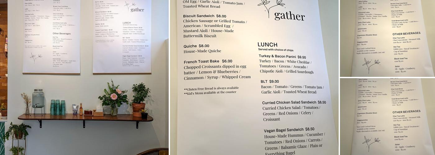Gather Menu