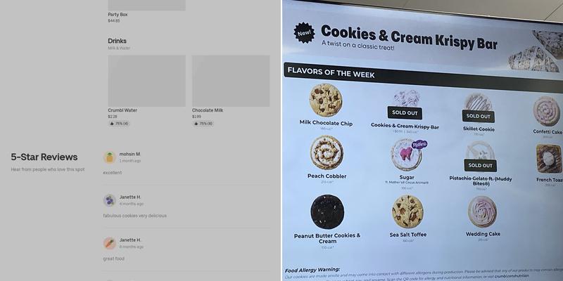 Crumbl - Oak Creek Menu