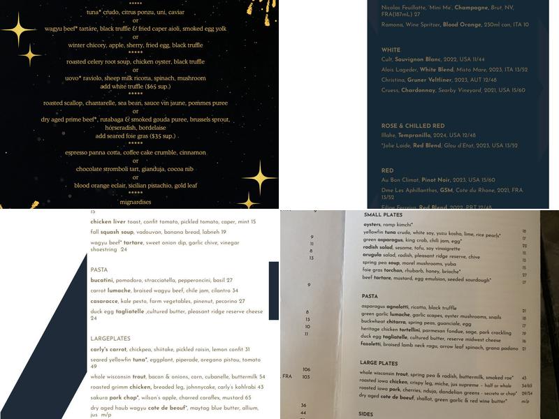 the Webster Menu