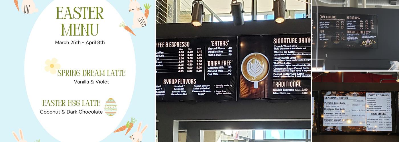 Mr. D's Coffee Menu