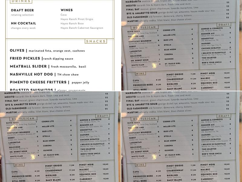 Flatiron Menu