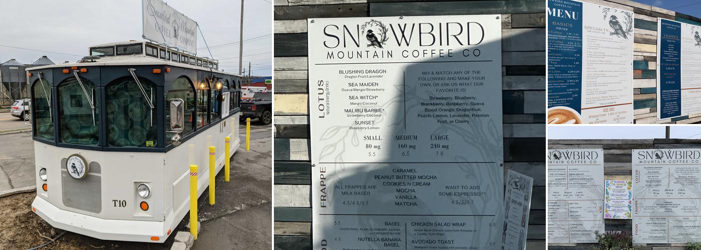 Snowbird Mountain Coffee Co. - Drive Thru Menu