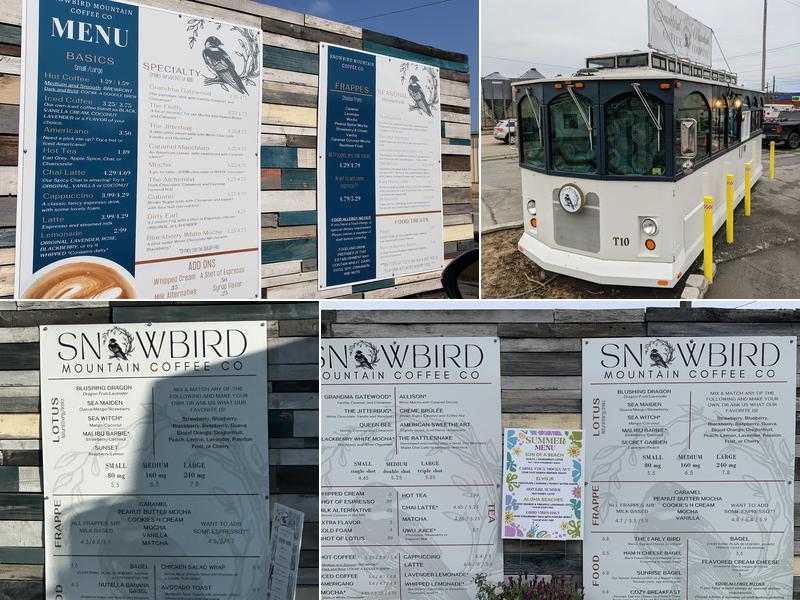 Snowbird Mountain Coffee Co. - Drive Thru Menu