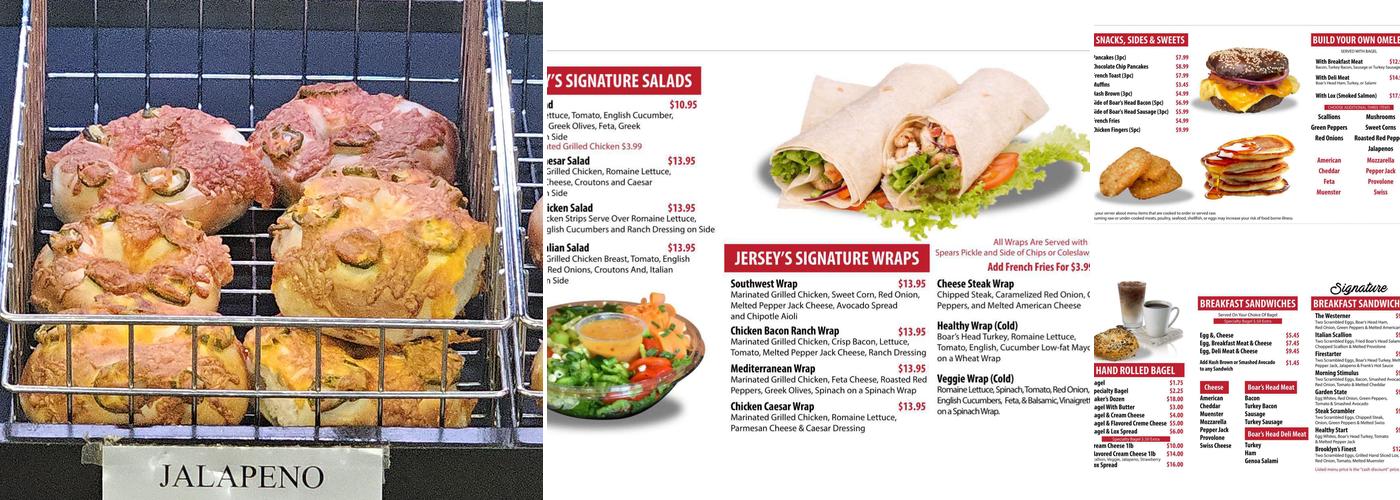 Jersey Bagel Deli &Grill Menu