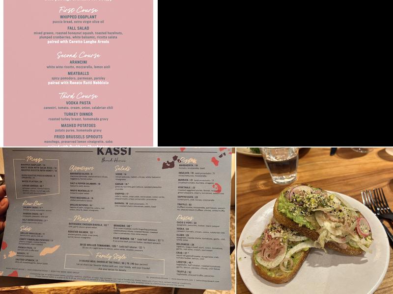 Kassi Beach Menu