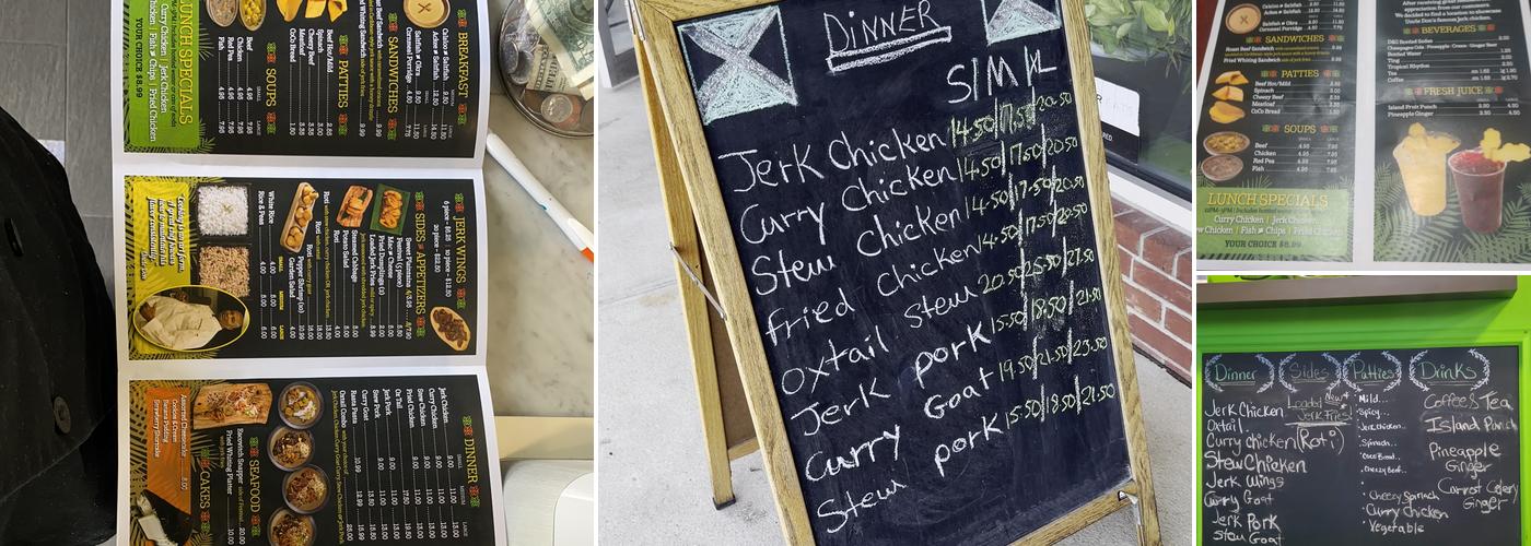 Uncle Don's kitchen Menu