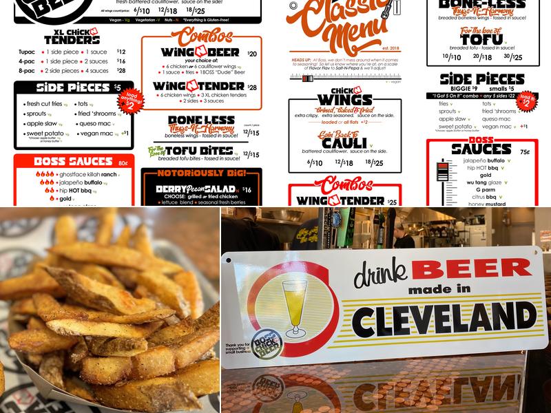 Boss Chick N Beer Menu