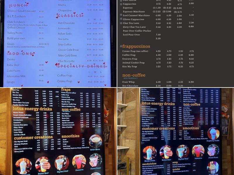 Clever Fox Coffee Company Menu