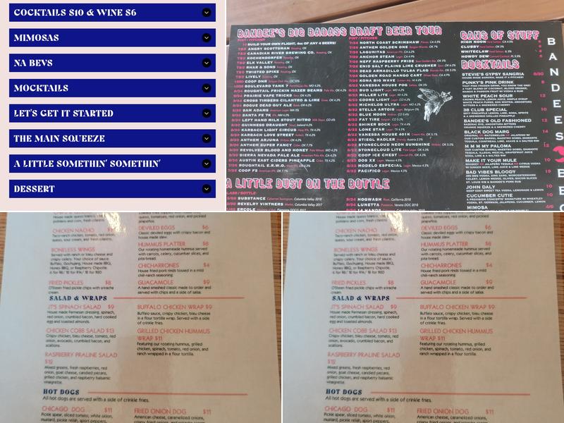 Solo's Park and Pub Menu