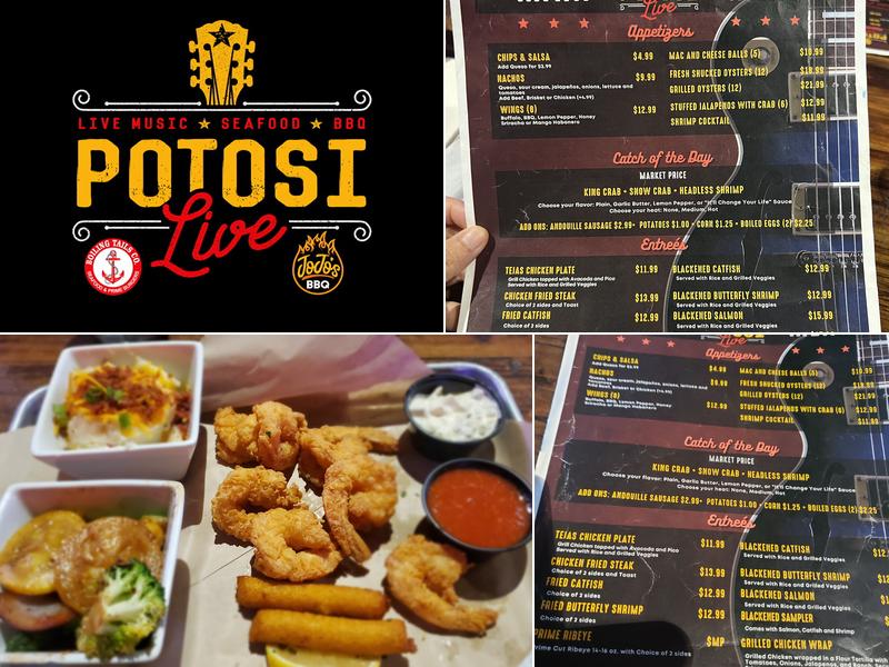 Potosi Live Menu