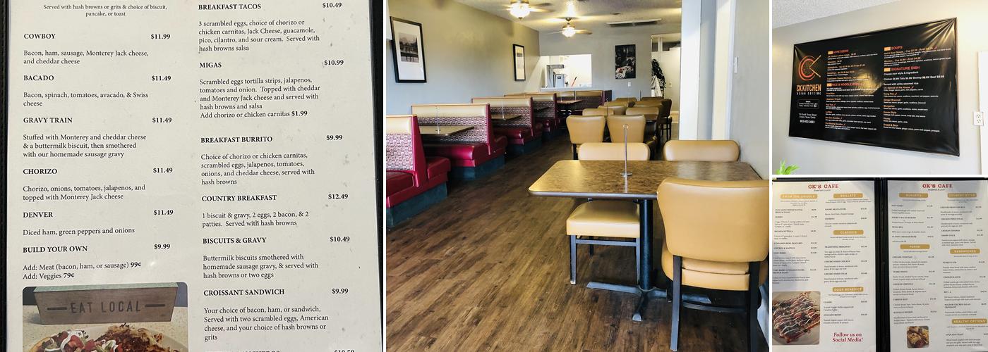 CK’s Café Menu