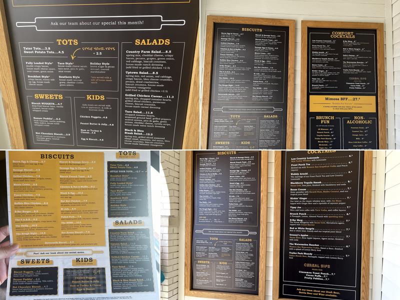 The Biscuit Bar Menu