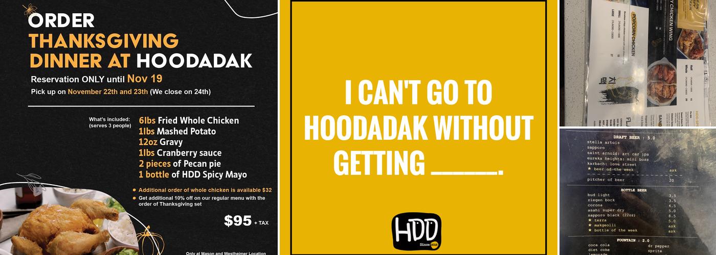 Hoodadak Menu