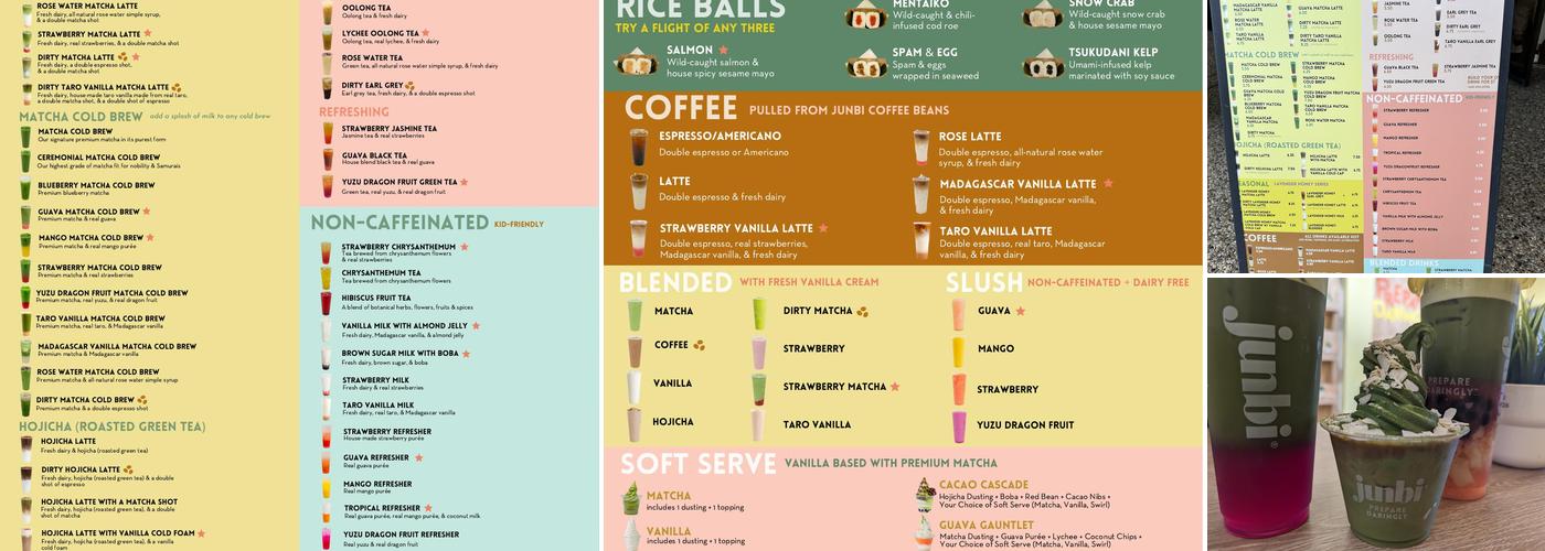 Junbi Matcha Menu