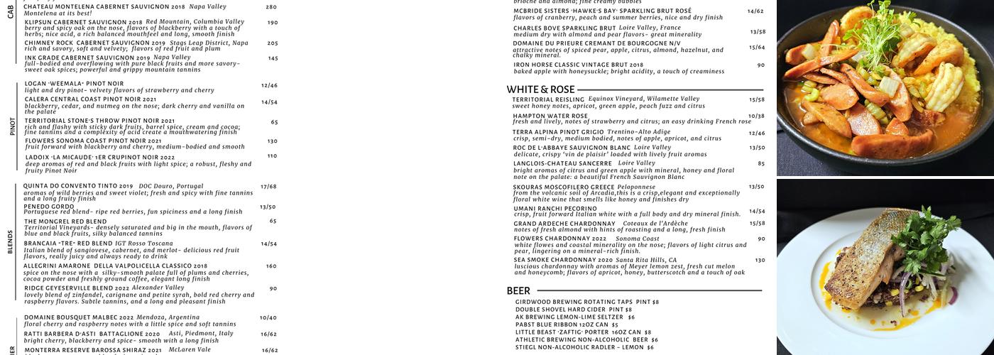 Spoonline Bistro Menu