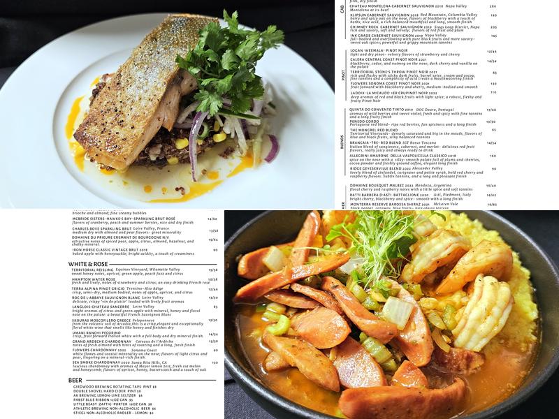 Spoonline Bistro Menu