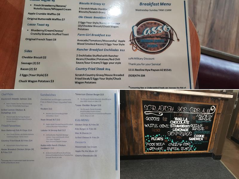 Lasso - American Scratch Kitchen Menu