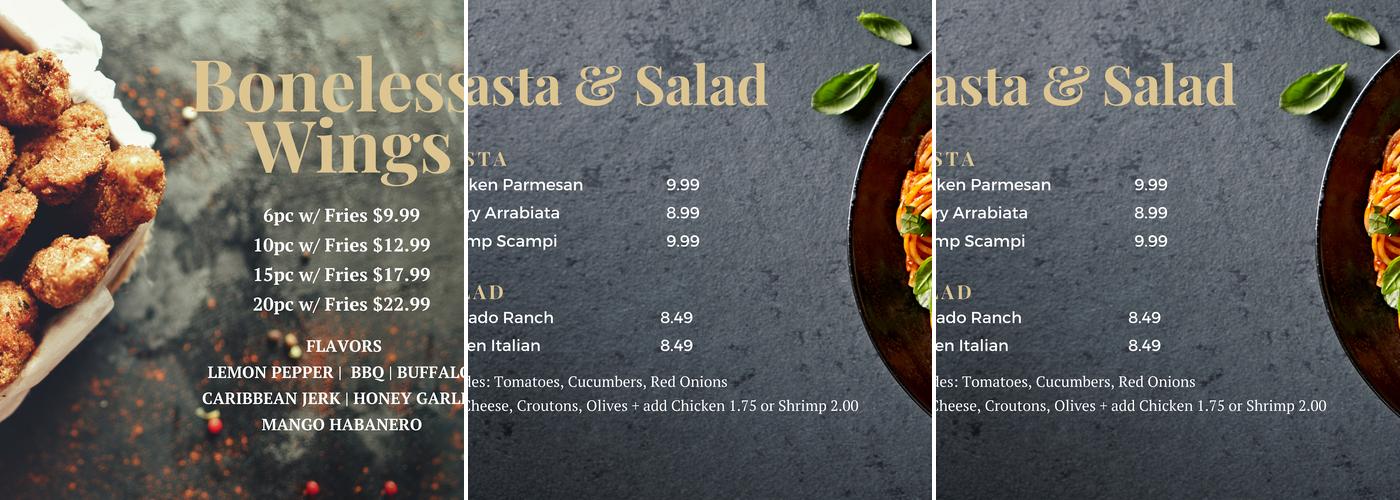 BlackLabel Kitchen Menu