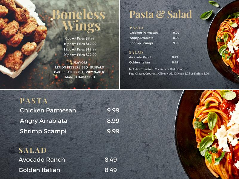 BlackLabel Kitchen Menu